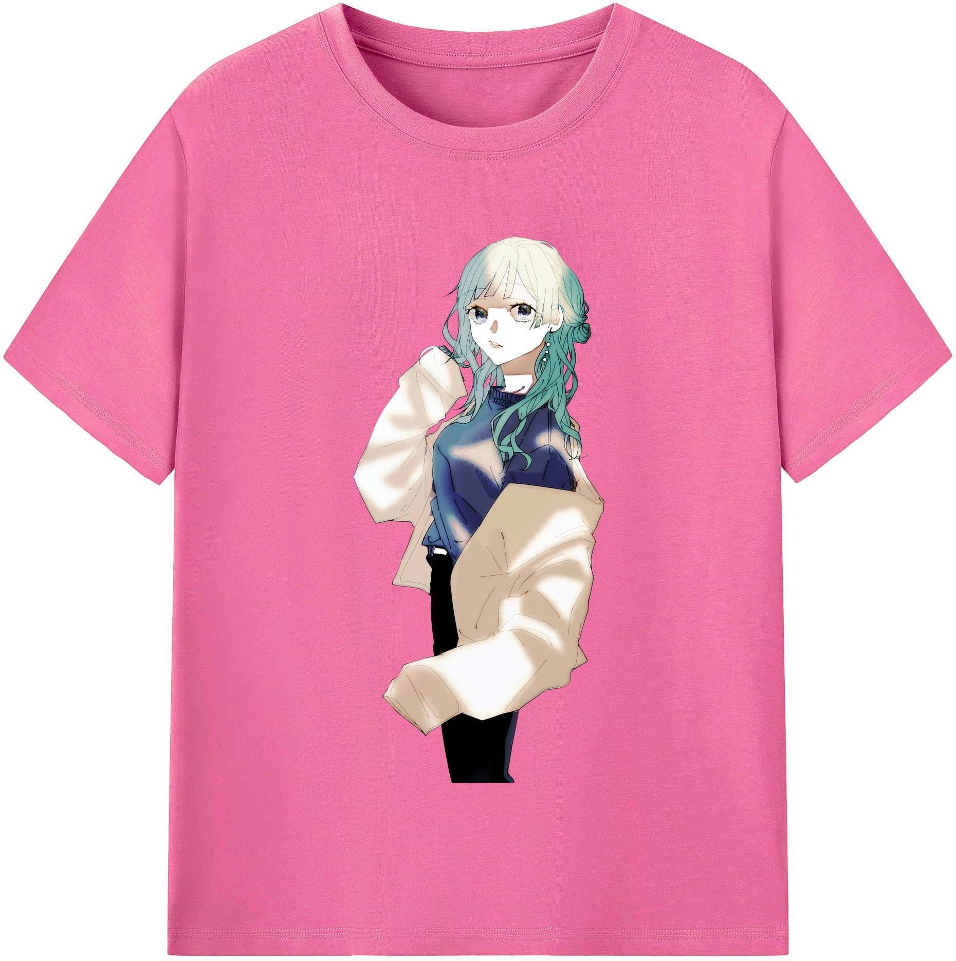 （画像用） 呪術廻戦 Jujutsu Kaisen レディースカジュアルプリントTシャツ（綿100％）